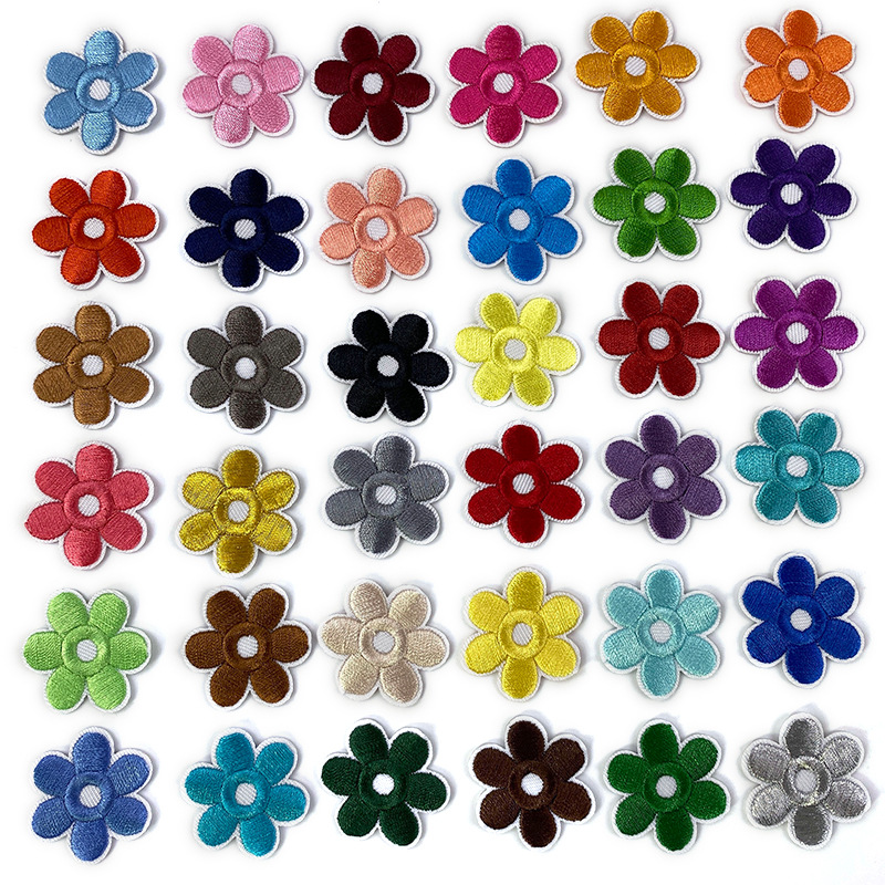 Self-adhesive flower embroidery cloth sticker embroidery patch sticker luggage shoes and socks clothing accessories