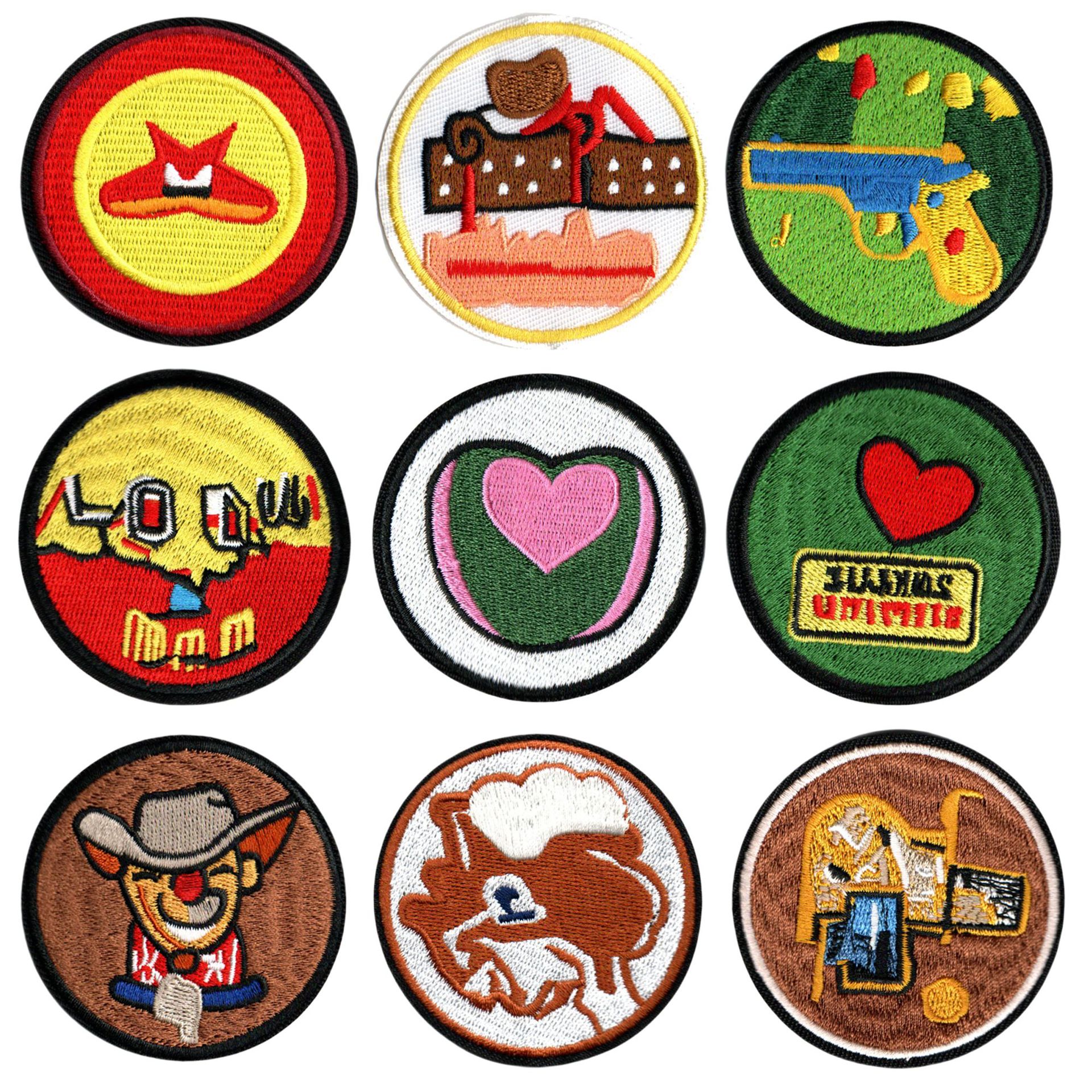 embroidery round embroidery cloth sticker clothes embroidery