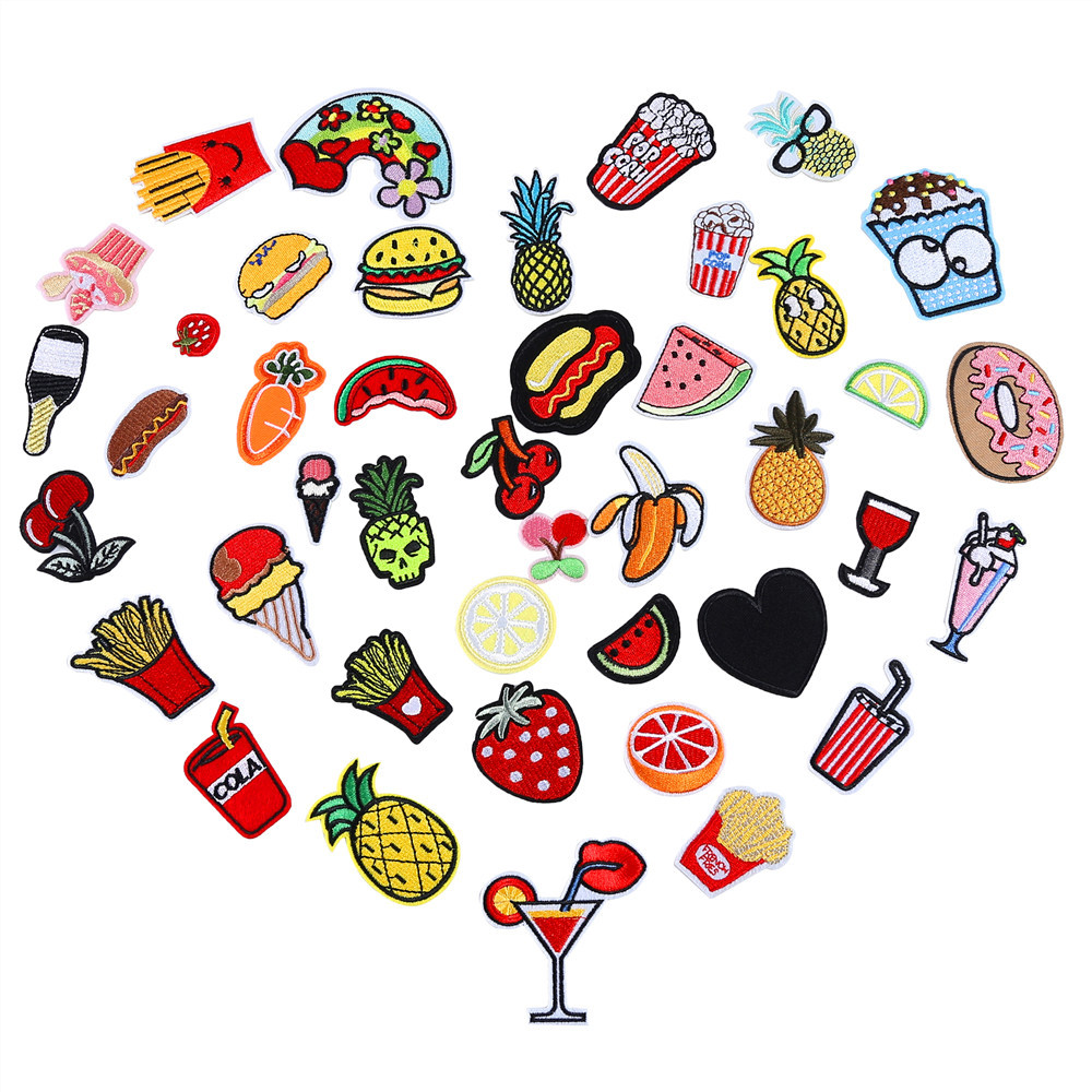 Color cartoon embroidery cloth sticker clothes Patch sticker pacth embroidery stamp Patch hole decorative sticker