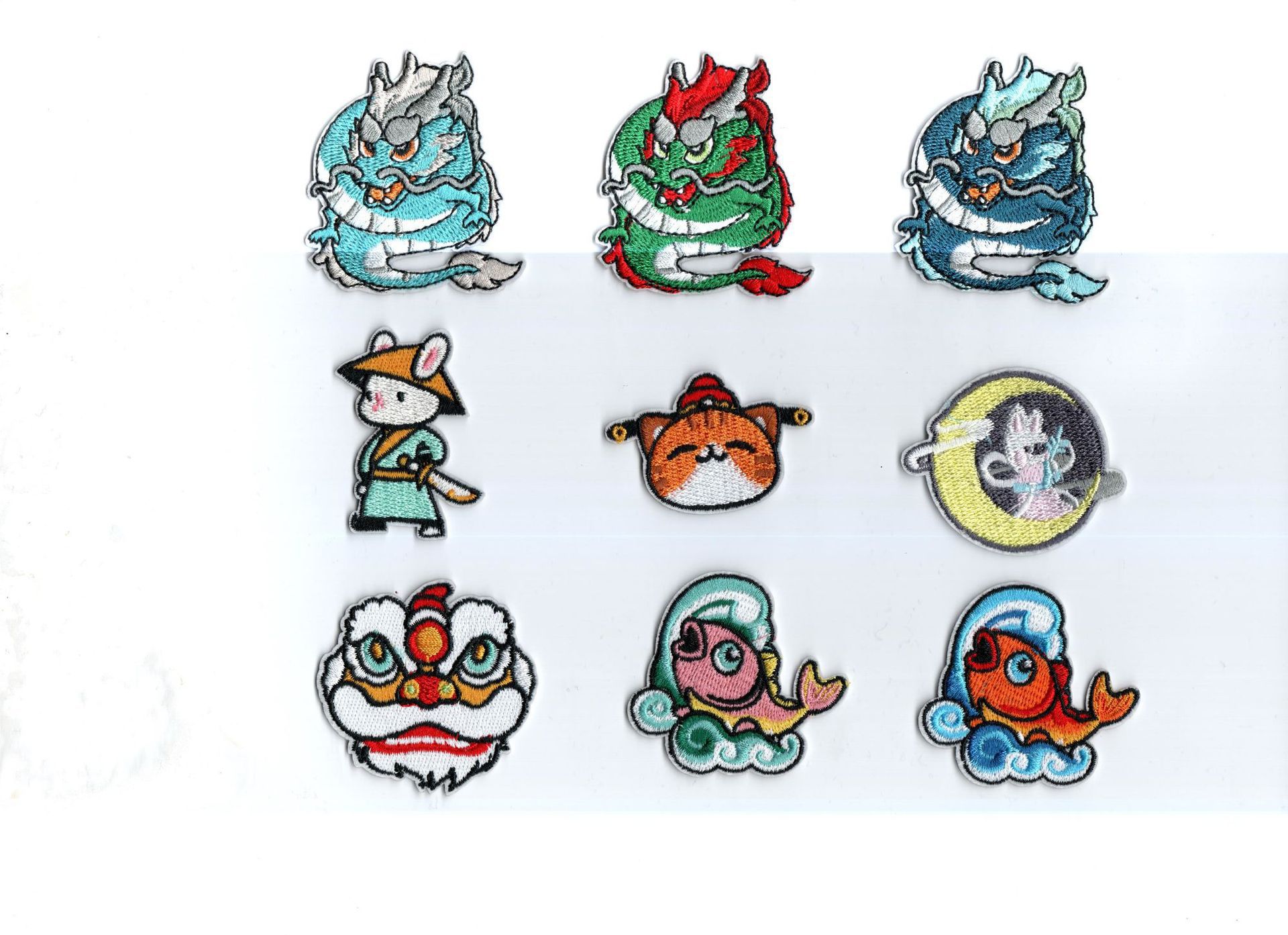 Chinese dragon self-adhesive cloth sticker mobile phone case cloth sticker tablet dedicated