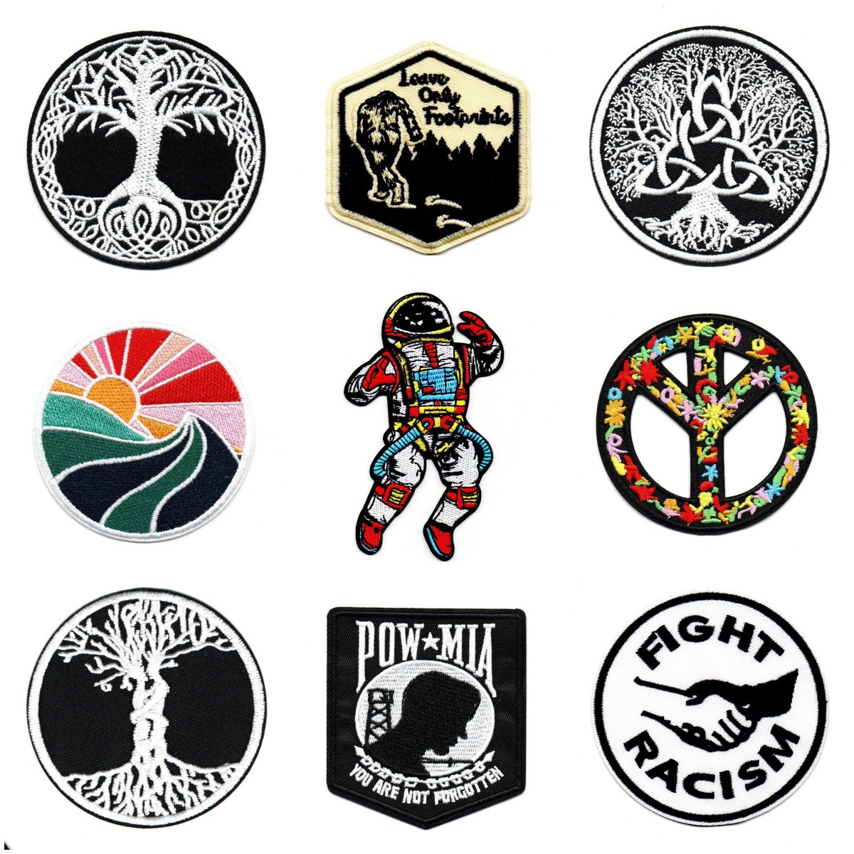 Embroidery cloth sticker embroidery style skull full embroidery clothes decorative patch sticker