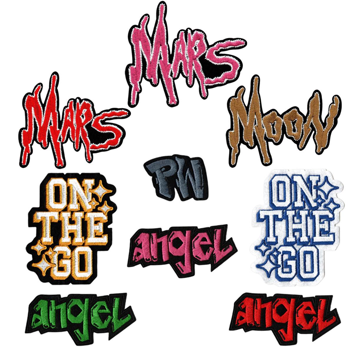 letter badge cloth sticker embroidery sticker colored letter clothing patch sticker decorative sticker ironing sticker