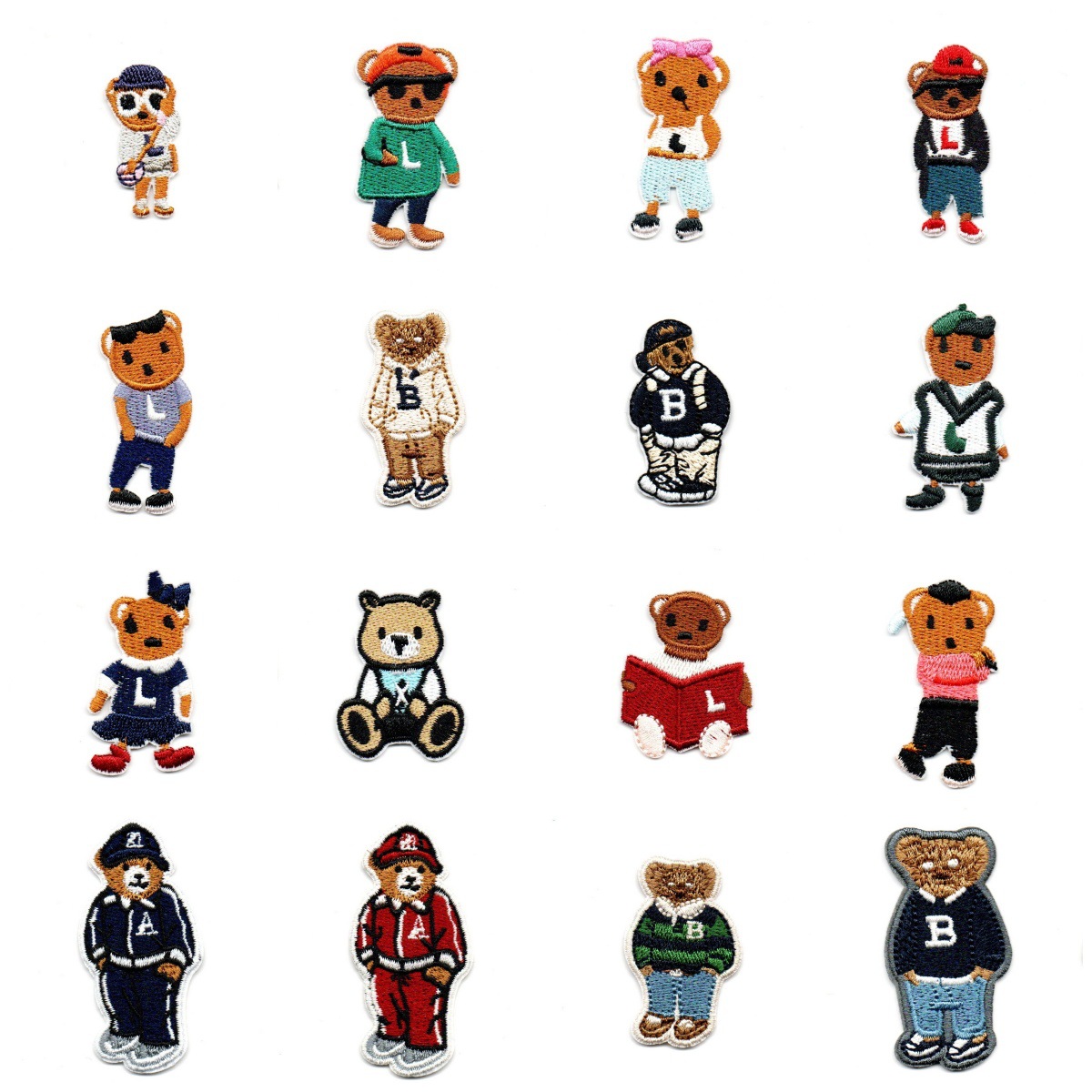 Cartoon embroidery plush  bear cloth sticker clothes jacket versatile decorative patch sticker repair hole sticker
