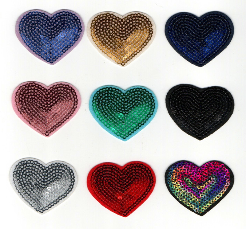 Colorful sequins embroidery cloth sticker Multi-colored sequins embroidery sticker Repair clothes sticker star clothes ironing sticker Patch sticker