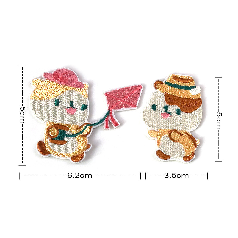 Self-adhesive couple mobile phone case labeling baby work cloth sticker color tablet labeling clothes cloth sticker label