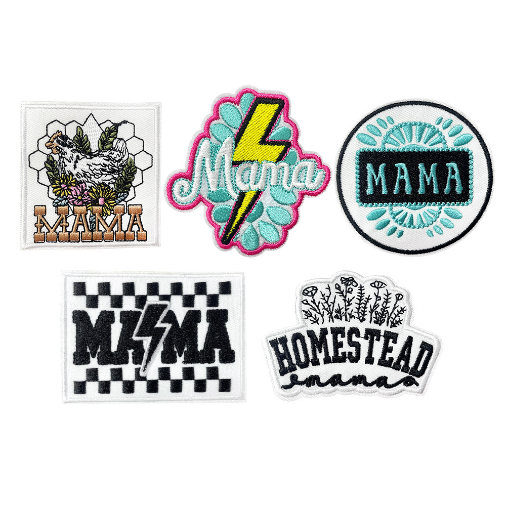 Mama embroidery cloth sticker gold source spot European and American quality ironing cloth sticker cloth sticker patch sticker