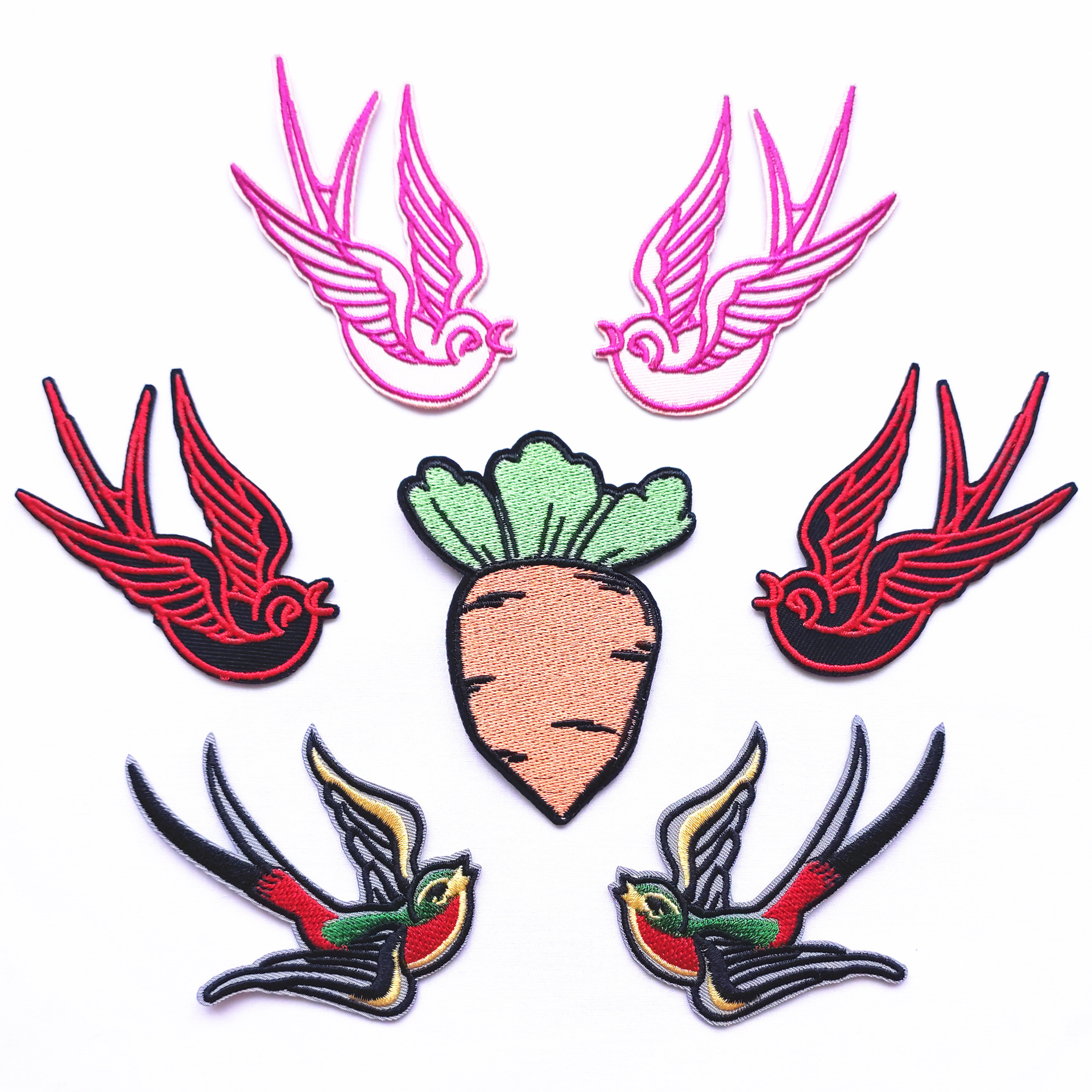 Patches embroidery can be ironed sewn embroidery