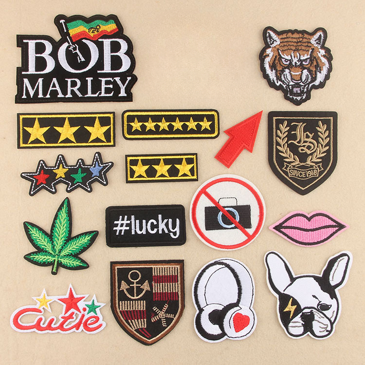 embroidery men's cloth sticker clothing accessories sewing or ironing decal Patches  flower mark