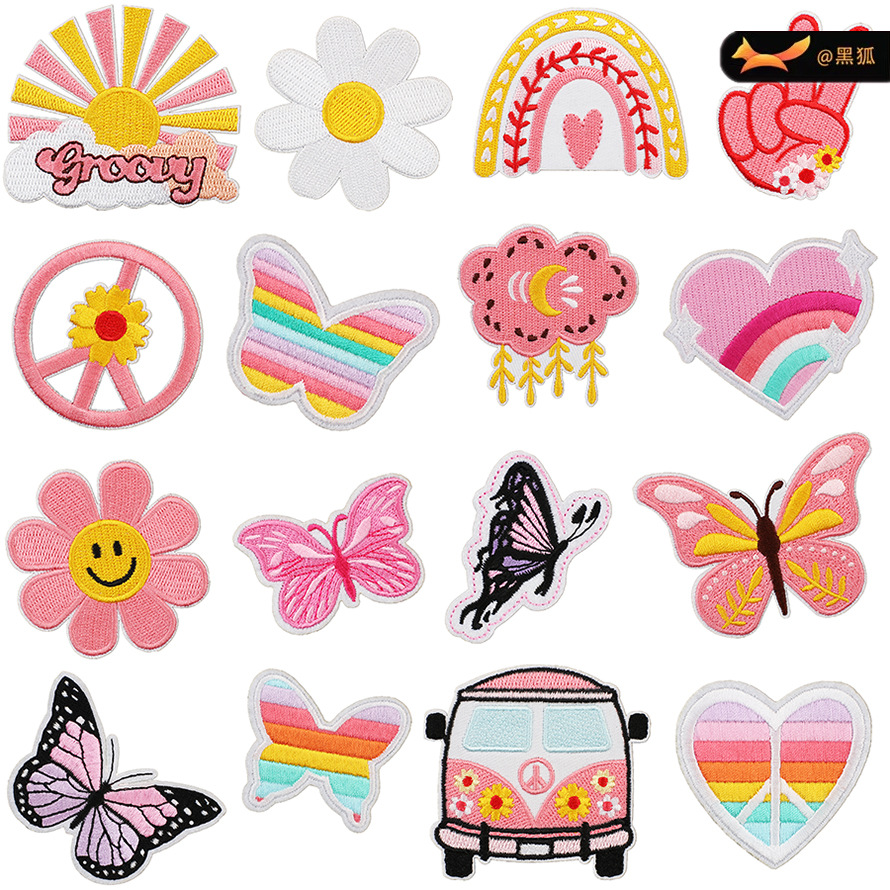 bag decoration embroidery cloth sticker cartoon Patches sticker embroidery