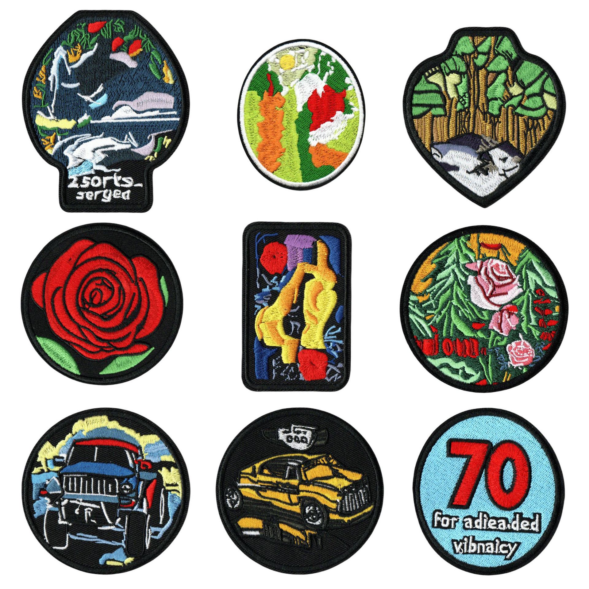 embroidery clothes decorative stickers locomotive suit decorative stickers