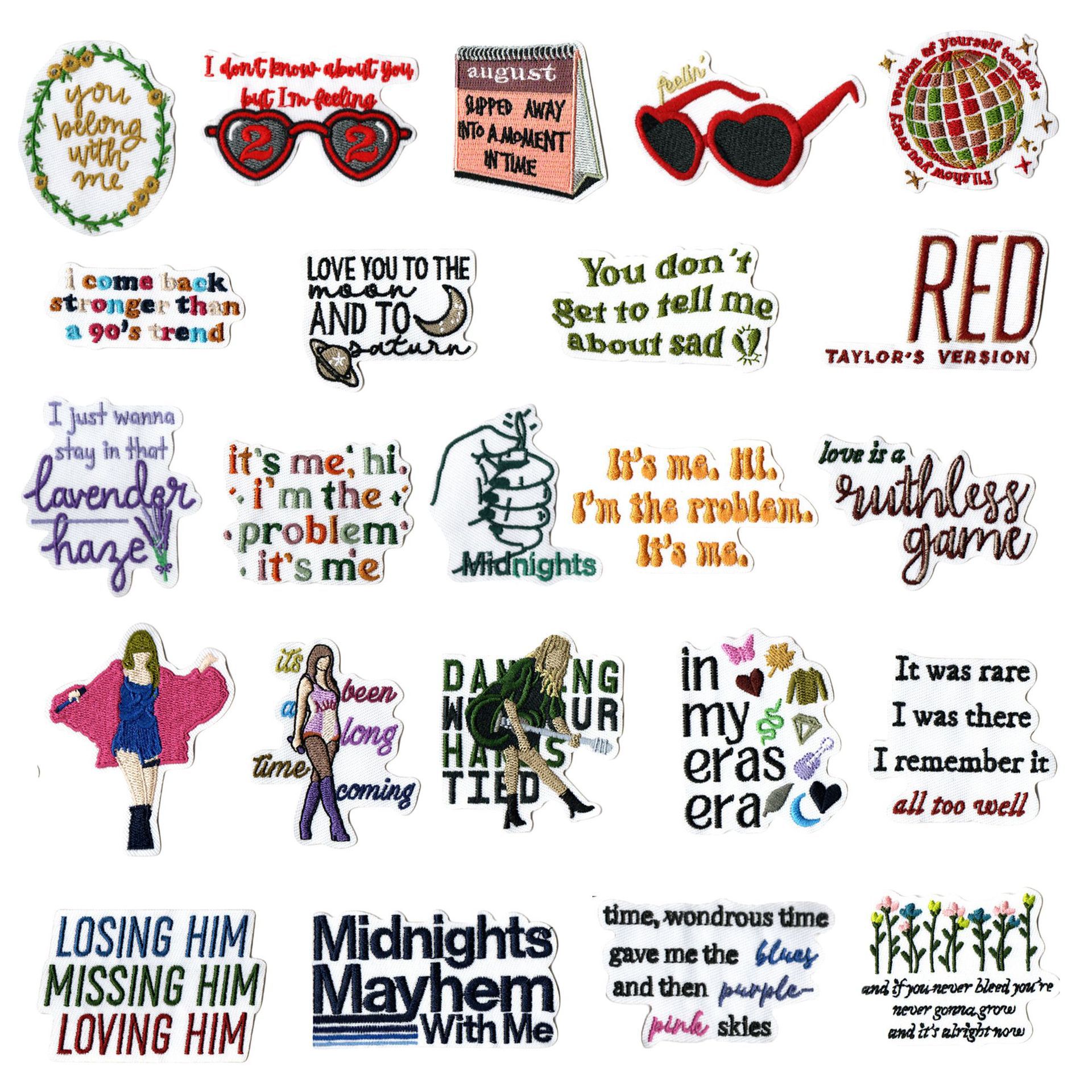 cartoon English alphabet cloth sticker embroidery clothing accessories shoes and hats luggage accessories patch