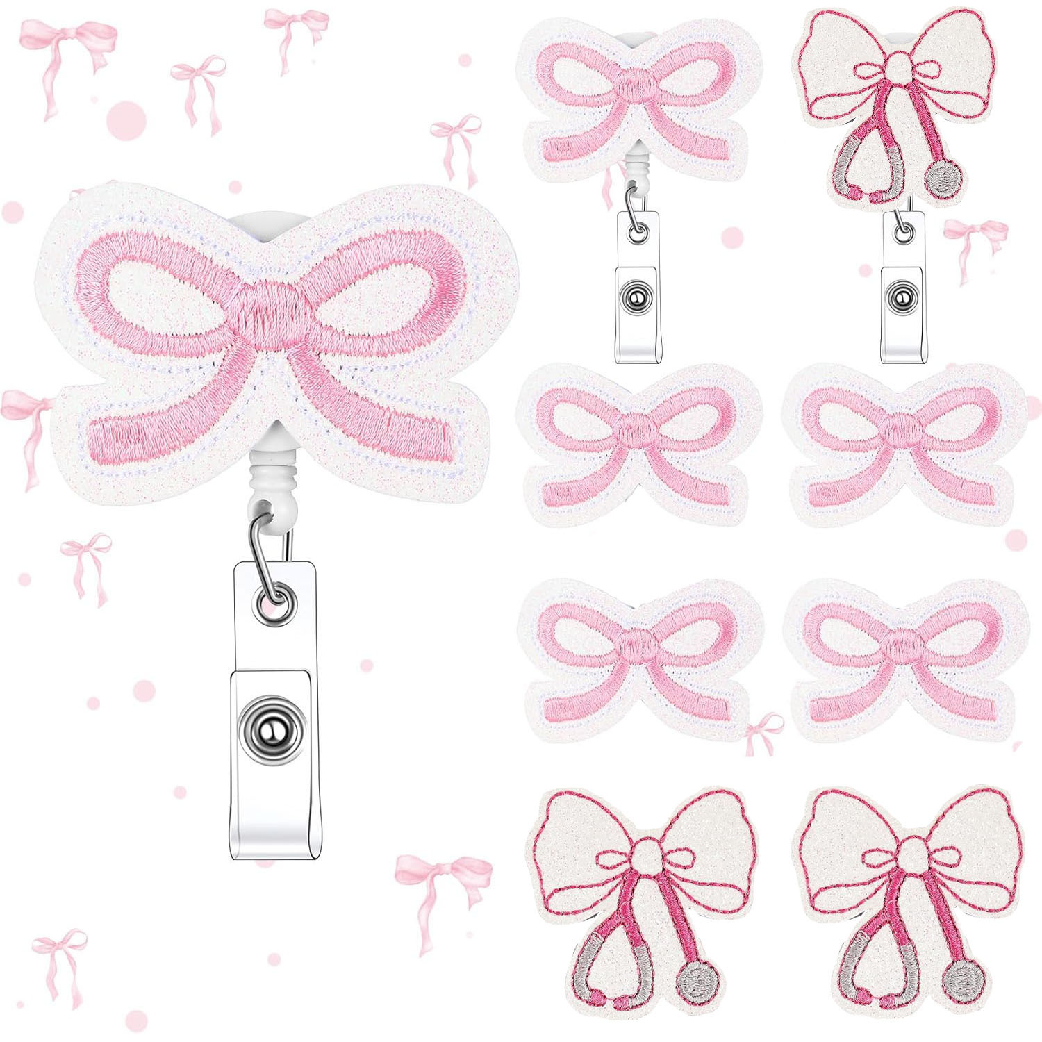 embroidery cloth sticker Patches sticker pink embroidery label clothes embroidery sticker