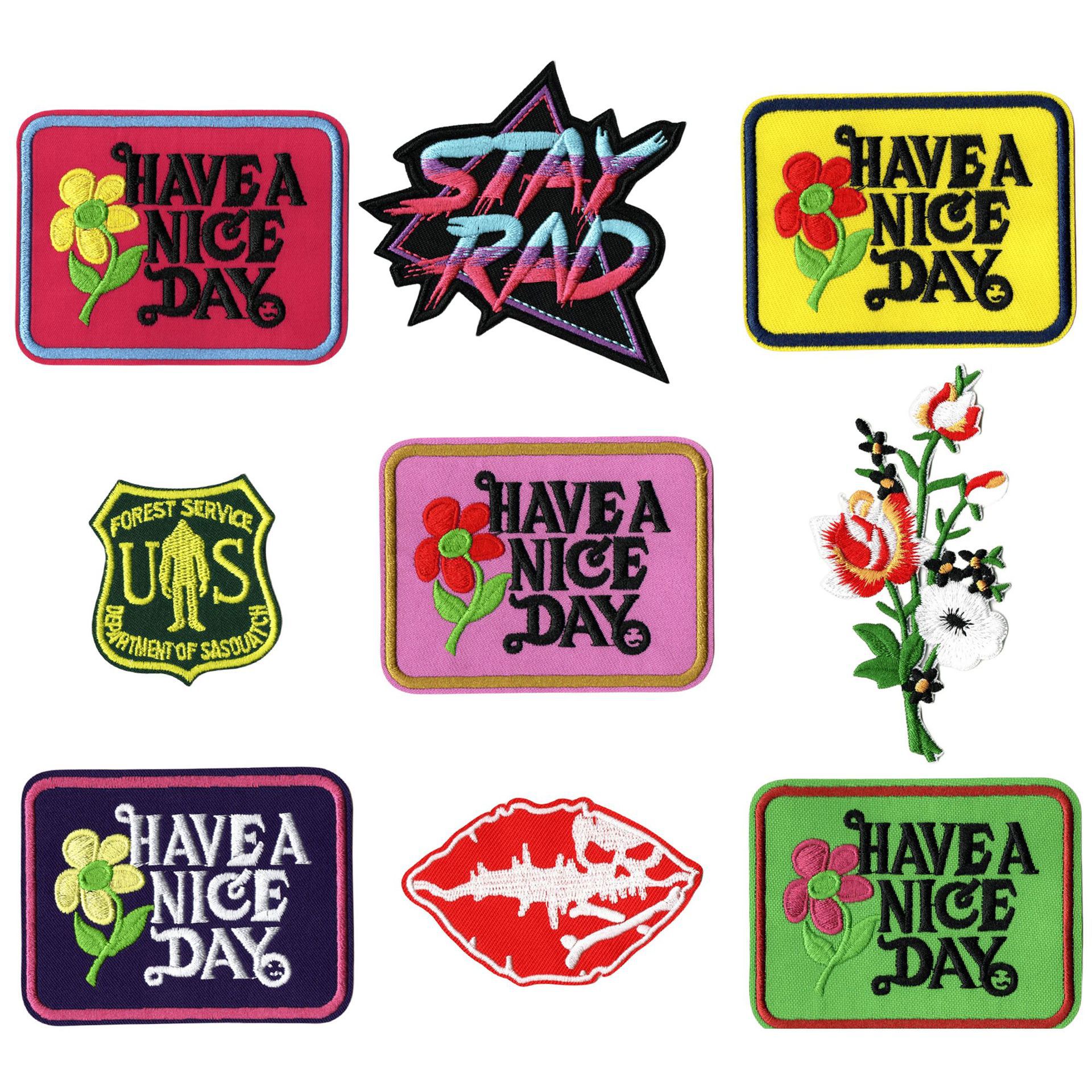 Flower Embroidery Decorative Patches Decal Hotel Tablecloth Dress Repair Patch