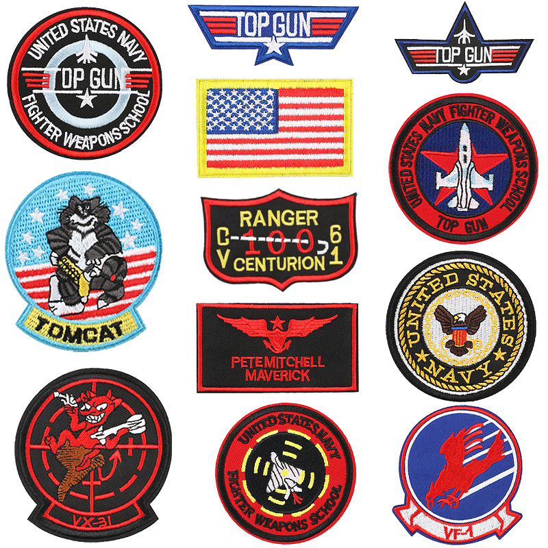 embroidery cloth sticker embroidery label military fan Patches sticker morale  ironing