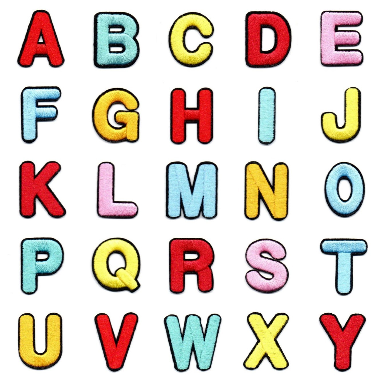 Embroidery sticker A-Z letter cloth sticker clothing clothes sticker ironing accessories embroidery DIY Patches sticker ironing