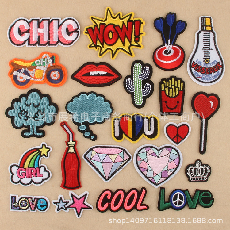 badge Patches decorative sticker clothes sticker sewing sticker ironing sticker clothing accessories sticker patch
