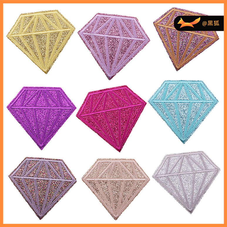 cartoon diamond clothesGlitter adhesive cloth sticker this placement accessories decorative accessories