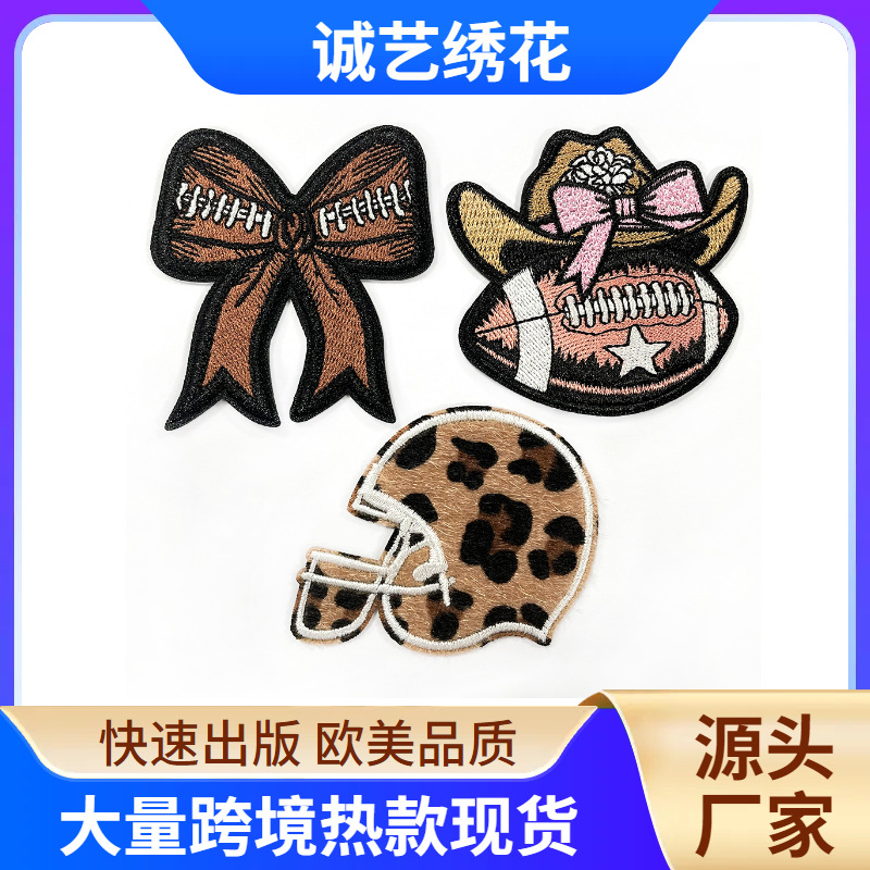 football series elements Adhesive iron on patches clothing bag accessories patches