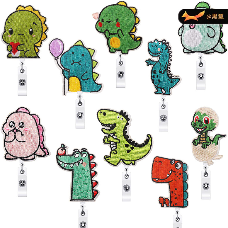 dinosaur embroidery cloth sticker Patches sticker dragon dragon embroidery label clothes embroidery sticker
