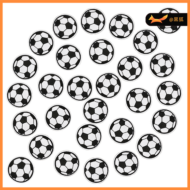 Football Embroidery Clothes Decorative Embroidery Patches Stickers Cartoon Football embroidery iron on patches