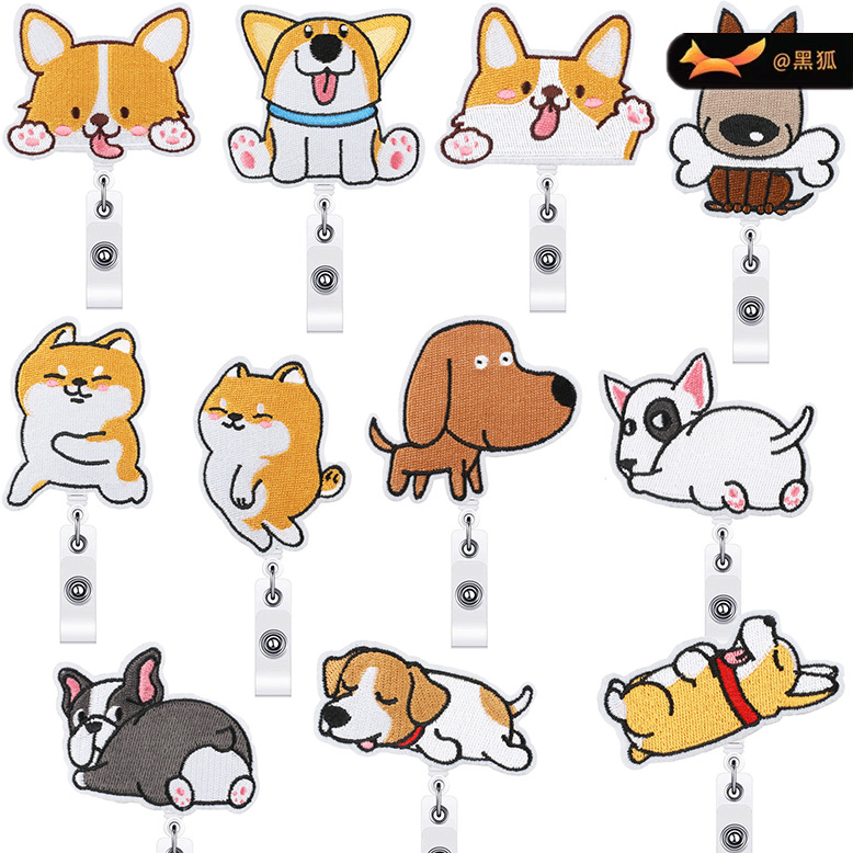 Embroidery Cloth Sticker Easy Pull Button Patches Sticker Clothes Decoration Listing Embroidery Sticker