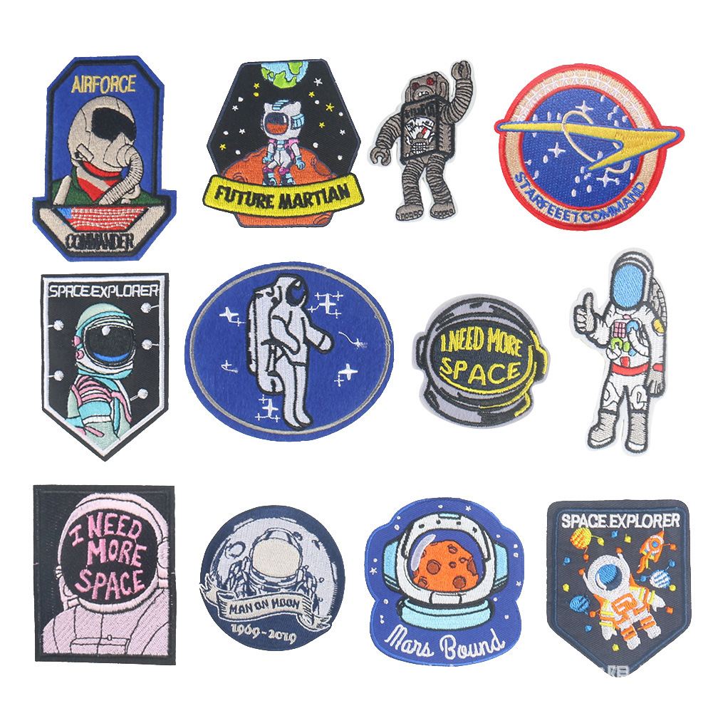 Cartoon embroidery cloth sticker satellite explorer clothing accessories patch