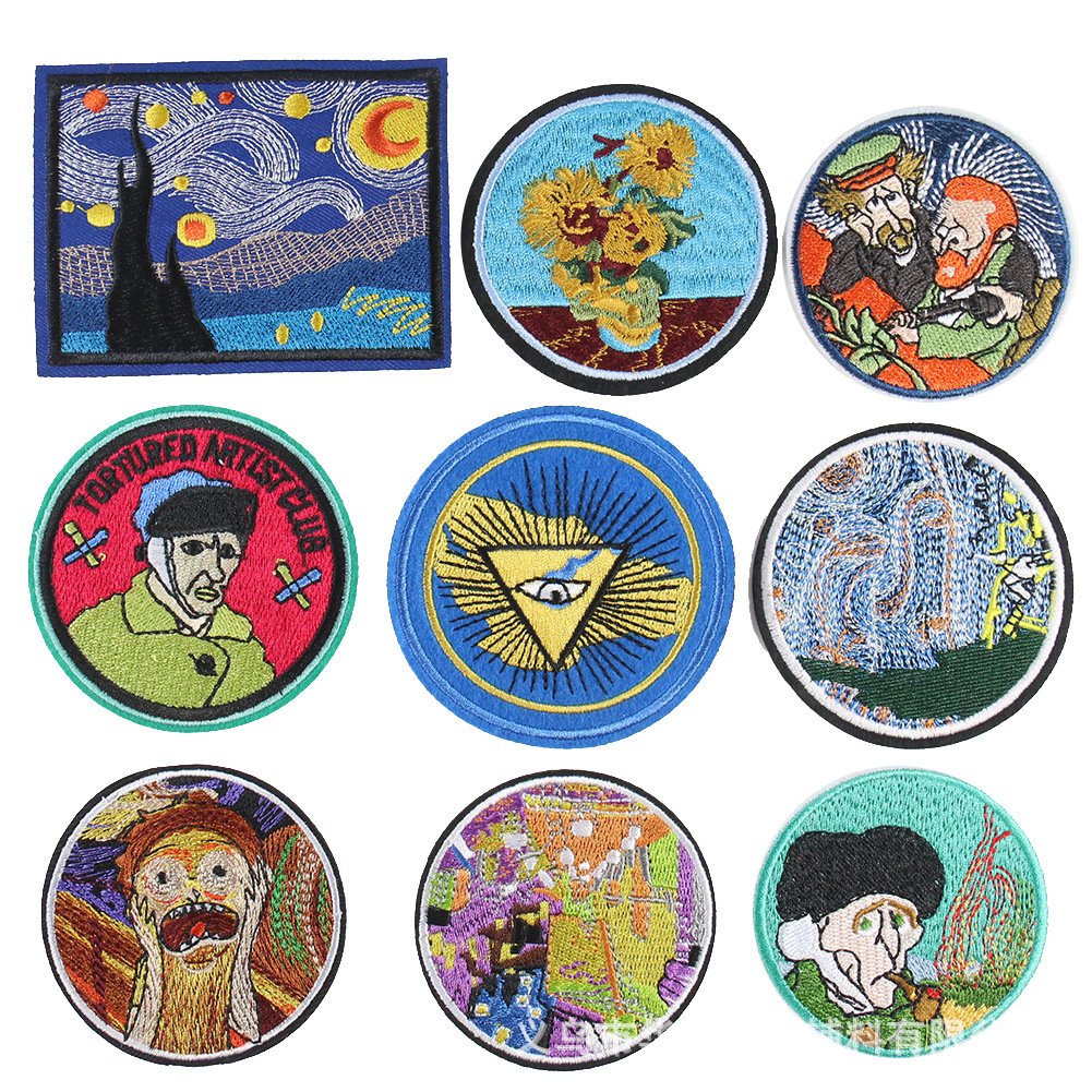 Cartoon American painting cloth sticker clothing accessories DIY Patches sticker adhesive backing