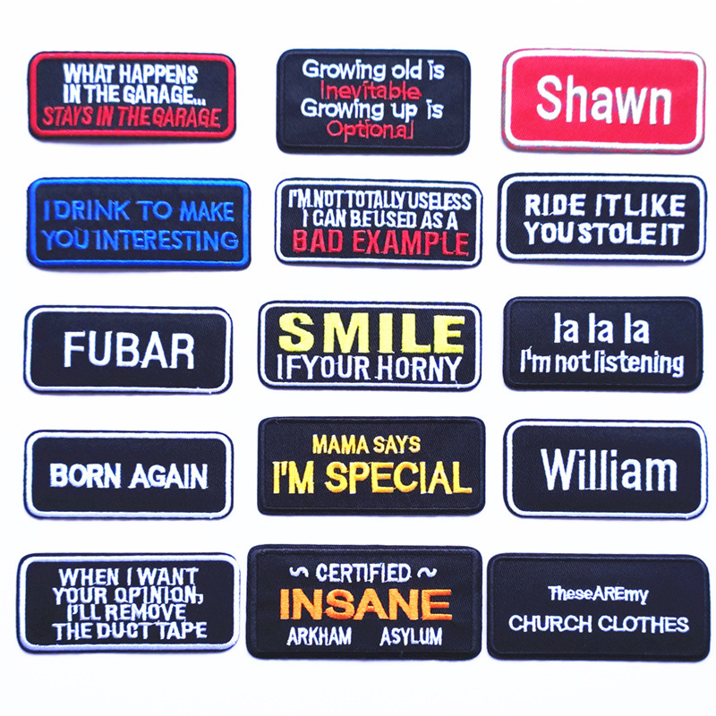 embroidery badge sticker chest badge school badge clothes sticker DIY decorative cartoon cloth sticker can be ironed