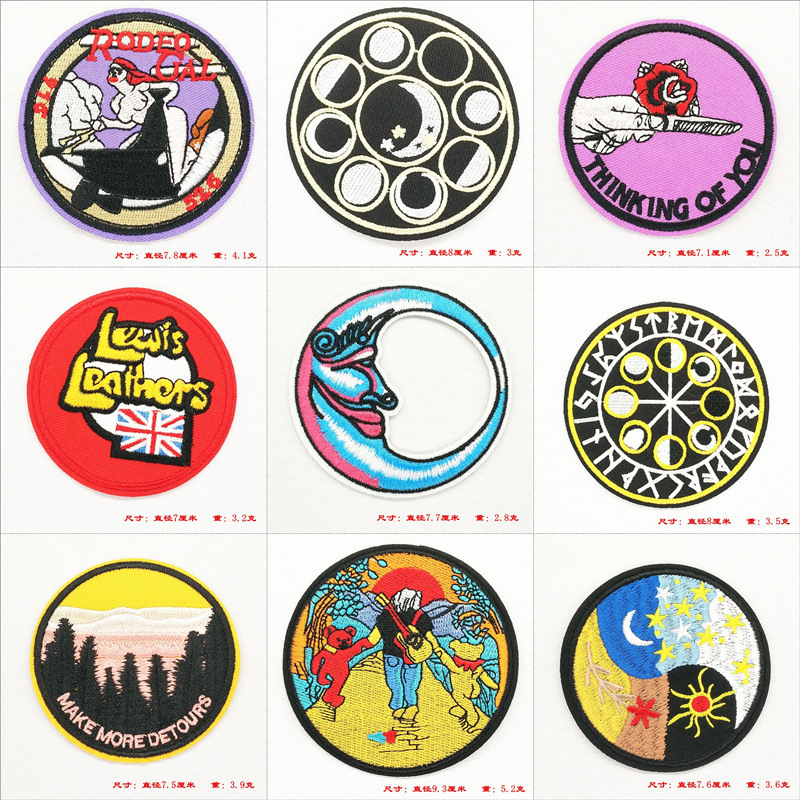 violence badges patches clothes jeans, iron on patches embroidery decals holes sewing