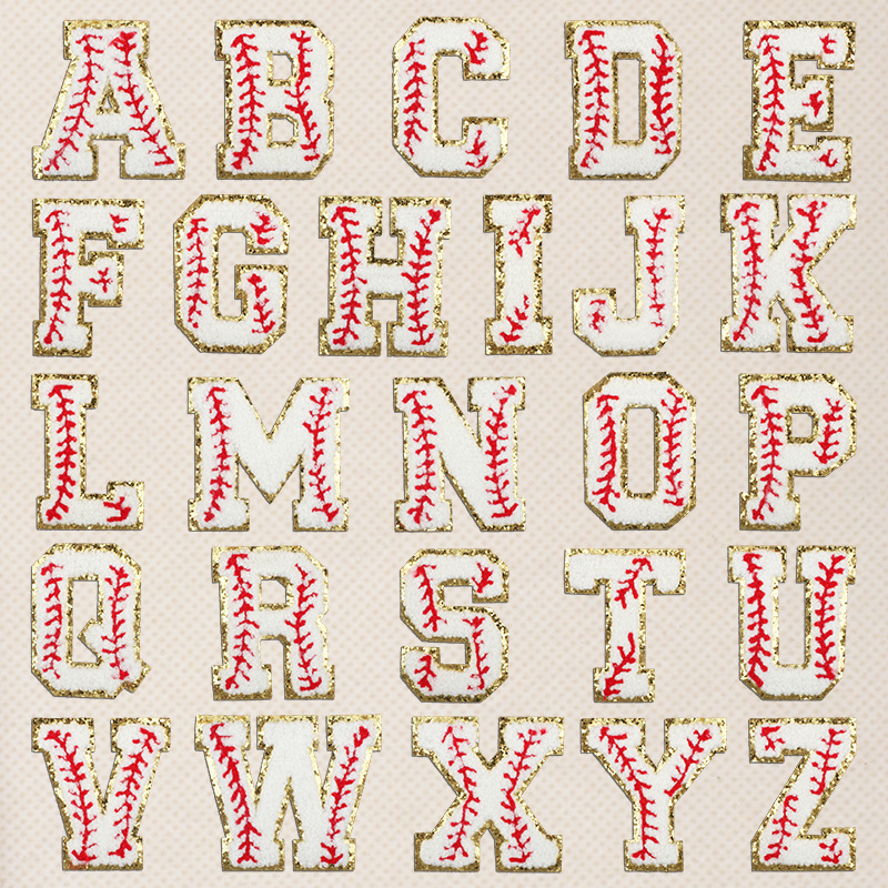 embroidery label embroidery 26 letters Patches sticker badge cloth embroidery cloth sticker