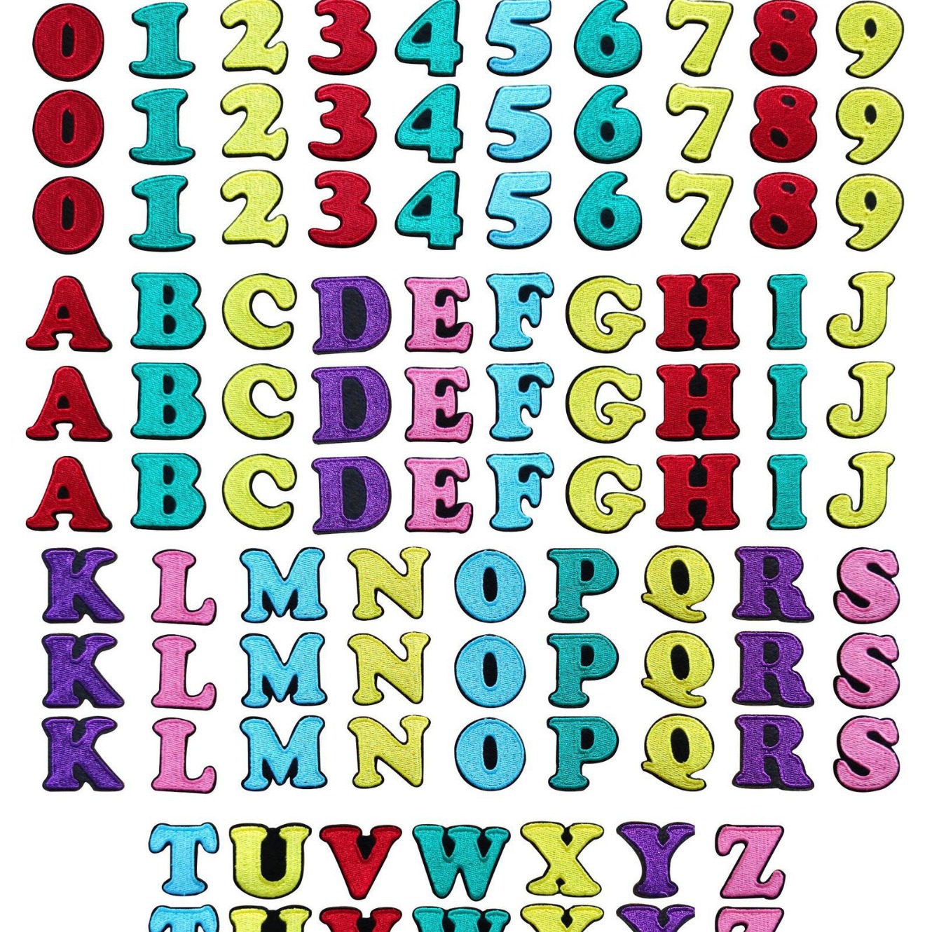 English Alphabet Embroidery Patches Matching Cloth Patches Embroidery Cloth Patches Embroidery Patch