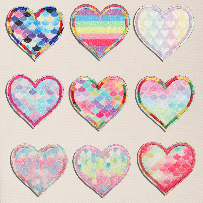 heart embroidery clothes decoration embroidery love Patches sticker ironing