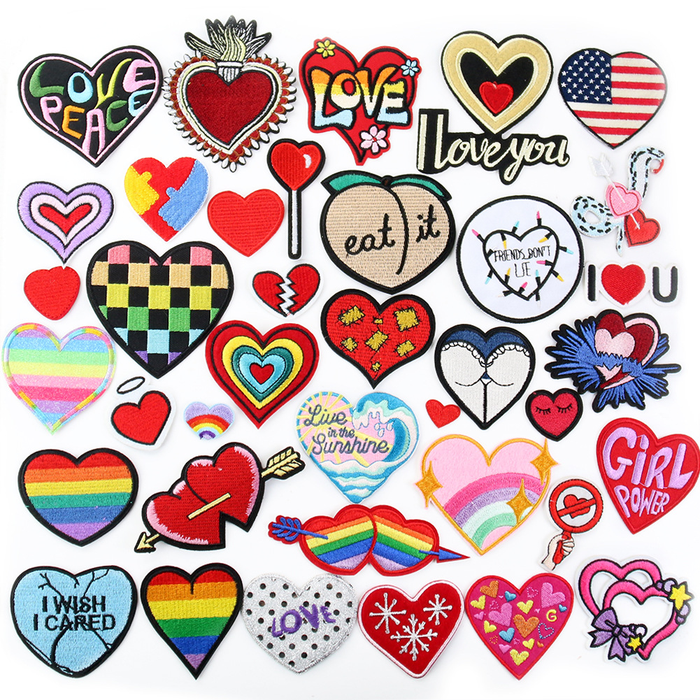 love letter love adhesive Patches cloth sticker hat sock clothing accessories badge