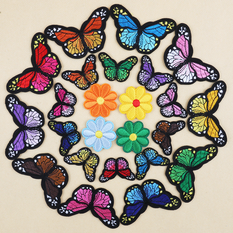 flower cloth sticker clothes and pants accessories ironing Patches sticker