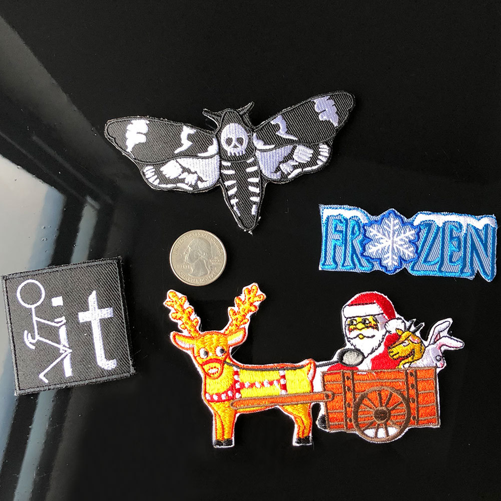 embroidery cloth sticker Santa Claus hat sock clothing accessories hole Patches adhesive