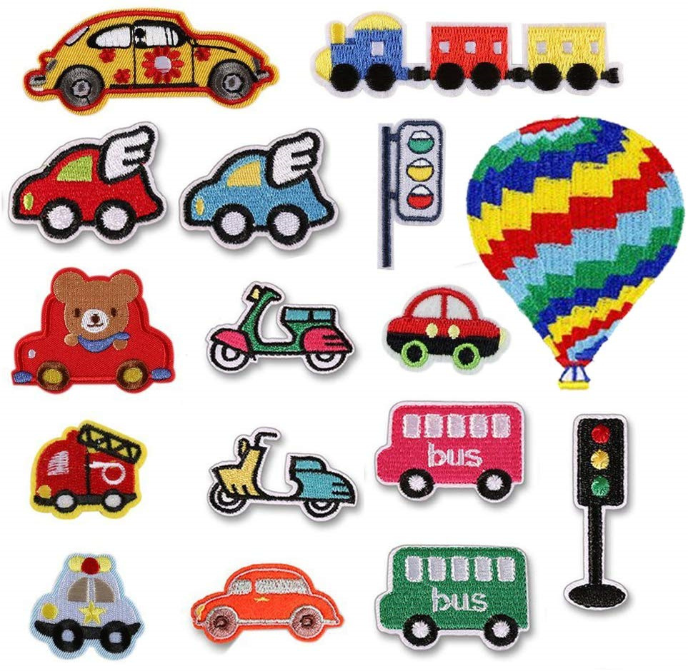 embroidery car sticker Patches sticker decorative sticker repair cloth sticker DIY cartoon can be sewn and ironed