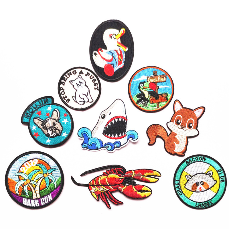 embroidery bag hat accessories cloth sticker cartoon Patches sticker cloth sticker hat sock clothing accessories