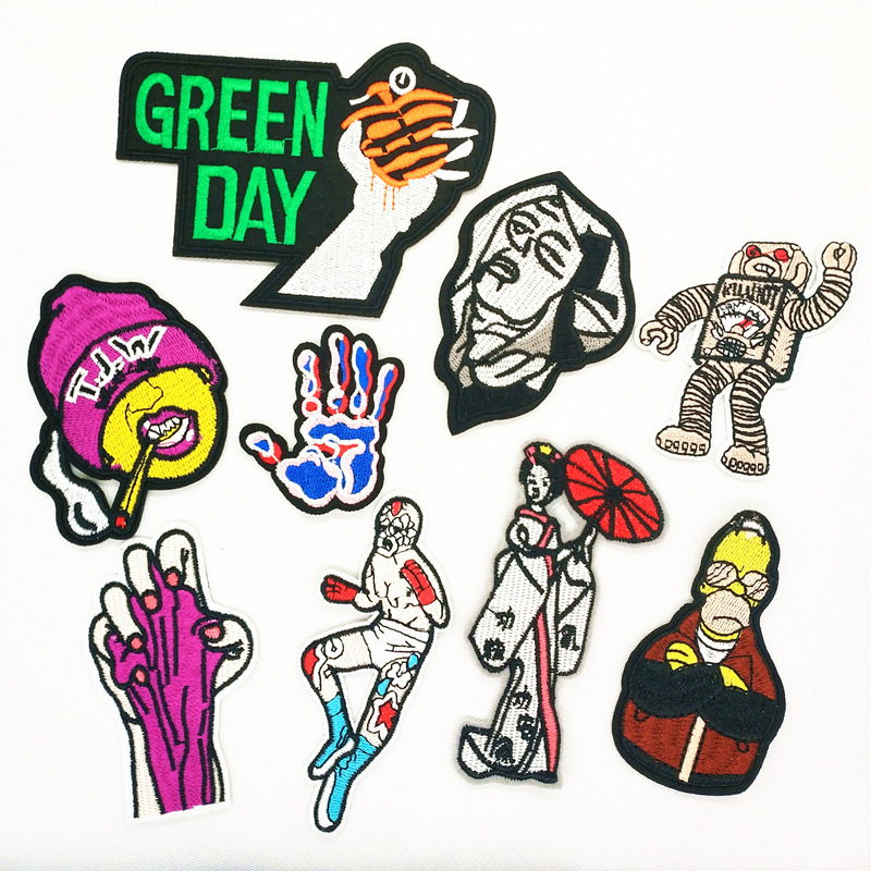 badge embroidery iron on patches bags clothing accessories DIY decorative stickers can be sewn and ironed