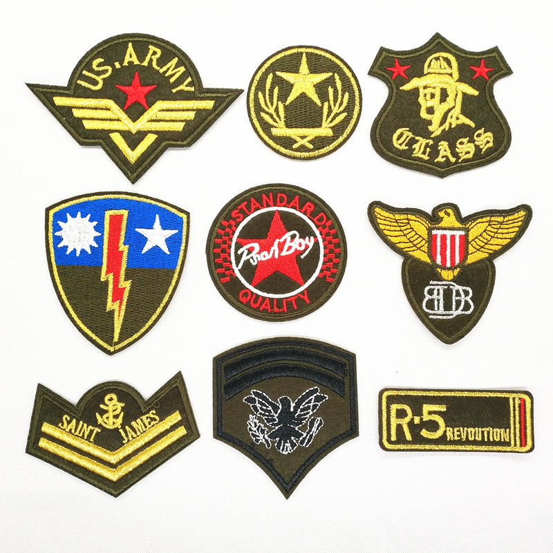 embroidery badge Patches cloth sticker DIY decorative sticker clothes sticker sewing Patches sticker