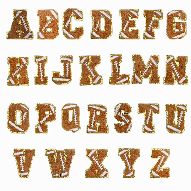 7cm Gritte alphanumeric cloth sticker A-Z 26 letter Patches decoration