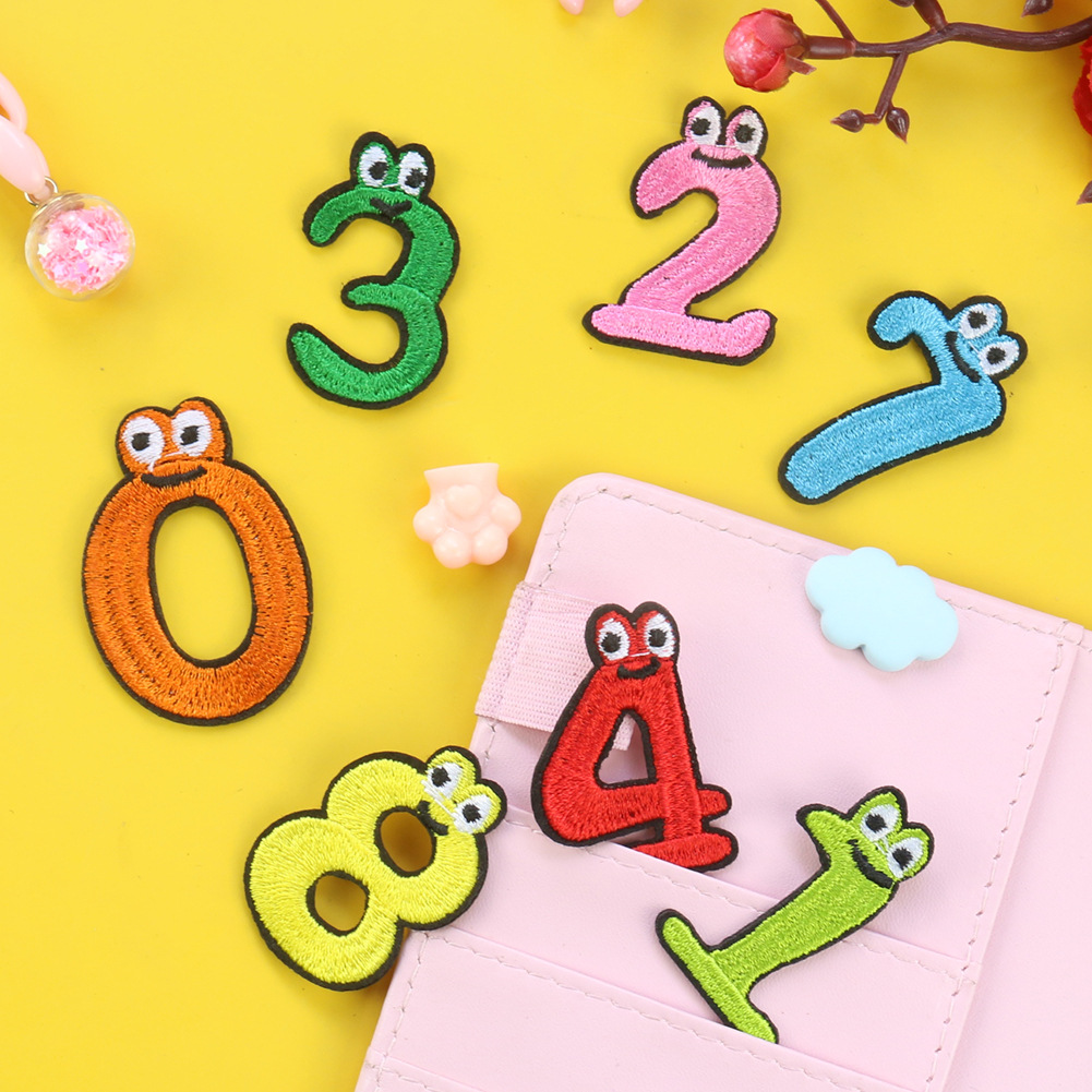 Cartoon embroidery cloth sticker hat sock fun hat sock clothing accessories schoolbag DIY Patches stickers piece