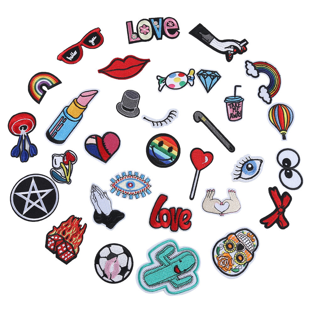 cartoon embroidery cloth sticker clothes Patches sticker pacth embroidery Patches hole decorative sticker