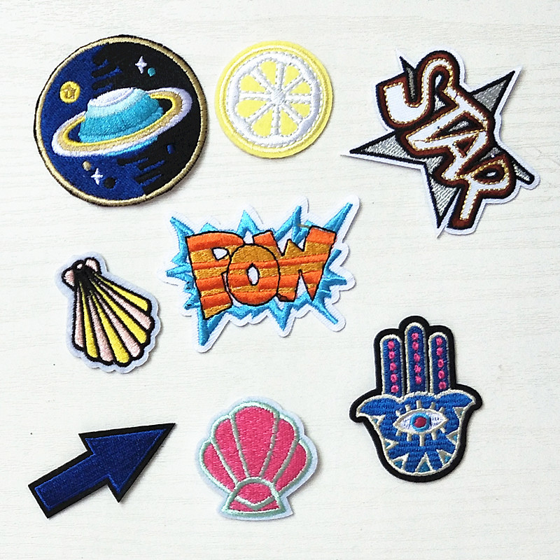 Adhesive embroidery Patches sticker ironing sticker cartoon cloth sticker DIY clothes decorative sticker can be ironed and sewn
