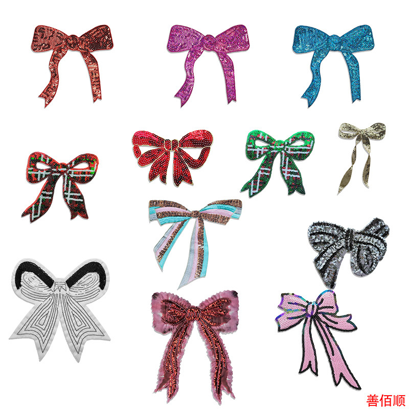 Felt bottom beads cloth sticker ironing embroidery flower Patches decorative clothing luggage accessories