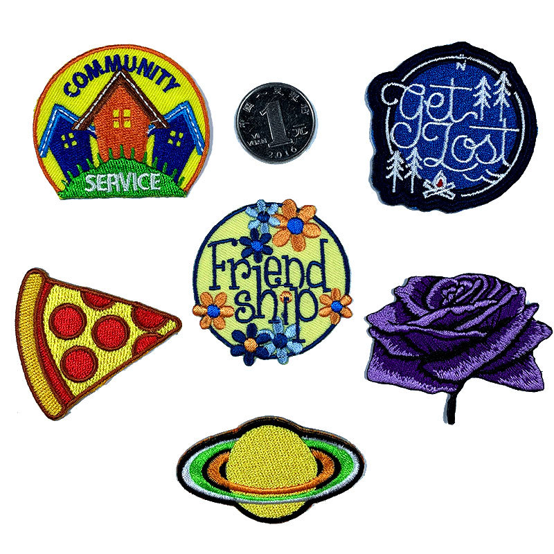 embroidery cloth sticker cartoon English hat sock clothing accessories schoolbag embroidery DIY Patches