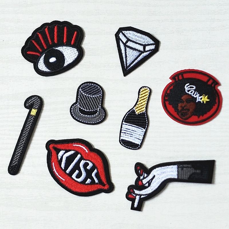 cartoon cloth sticker embroidery adhesive Patches sticker DIY clothes decorative sticker can be