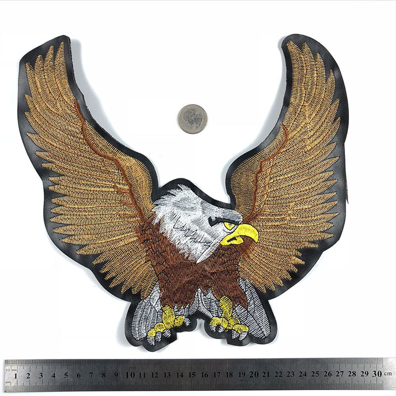 Eagle leather cloth sticker cartoon large vulture clothing DIY sewing embroidery Patches accessories supply