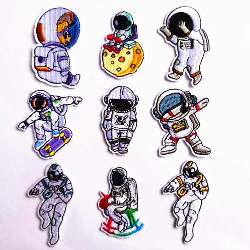 cartoon embroidery cloth sticker set embroidery label