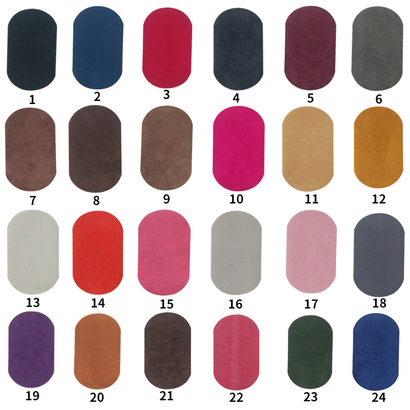 Flocking oval ironing sweater eland decorative Patches sticker cut cloth sticker suit jacket ironing adhesive