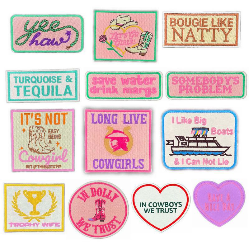 embroidery cloth sticker embroidery sticker clothes accessories bags hats Patches stickers